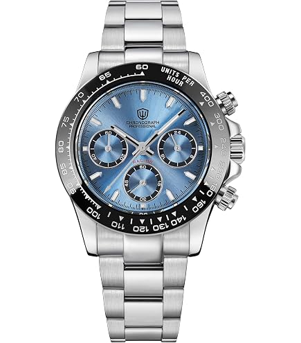 Amazon.com: watchdives WD0013 Luxury Men's Watch 714 Movt Sapphire