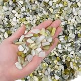 Hisredsun Natural Jade Pebbles 3.96 lb 0.3-0.5in Decorative Stones view 1