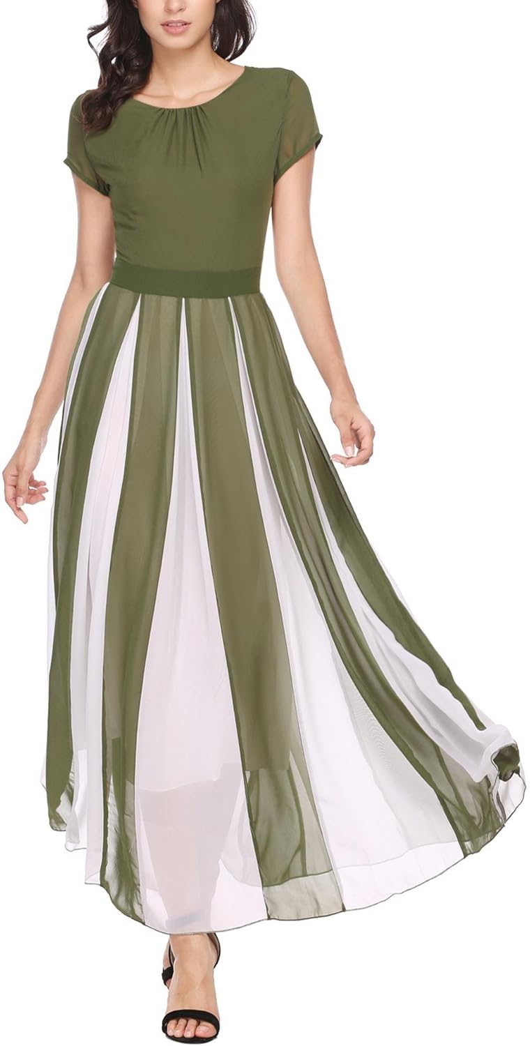 amazon chiffon maxi dress