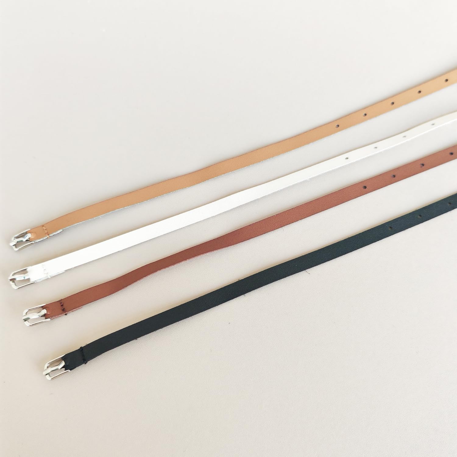 Photo 1 of 4X 1/6 Scale Figure Man Faux Leather Belt for 12 inch Male Action Figure Doll Toy