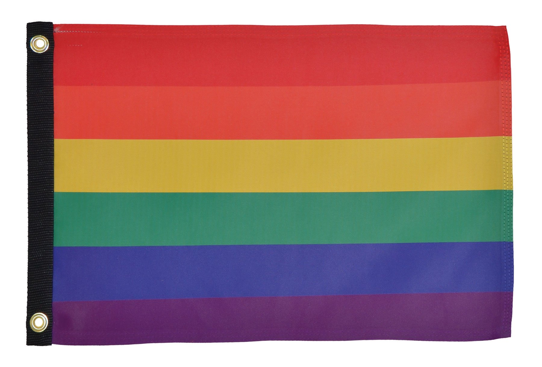 In the Breeze Printed Rainbow Lustre Grommeted Boat Flag, 12 by 18-Inch — image 1