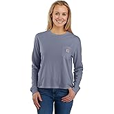Carhartt Womens Tencel Fiber Series Loose Fit Long-Sleeve Pocket T-Shirt