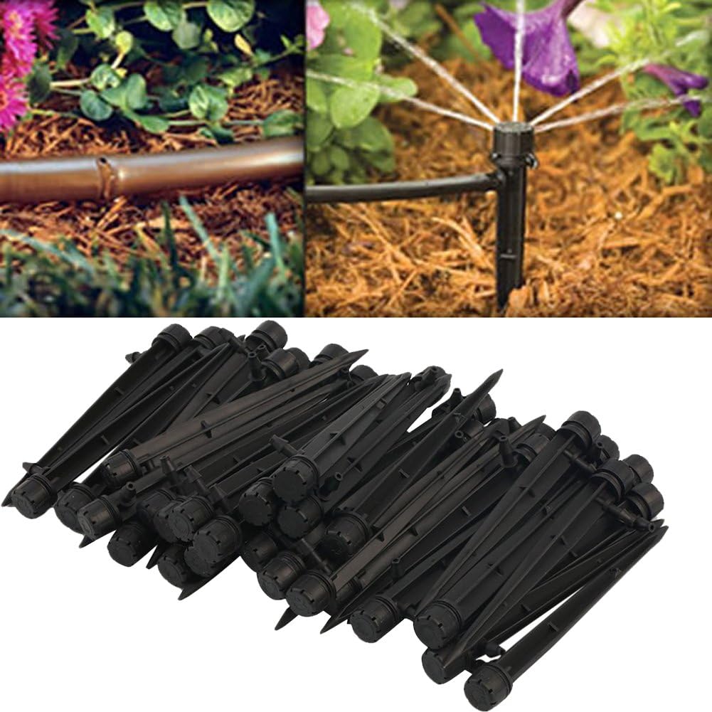 JD Million shop 50pcs Flow Irrigation Drippers 360 Degree Emitter Drip System Emitter Micro FLow Dripper Drip Head Garden Lawn Irrigation