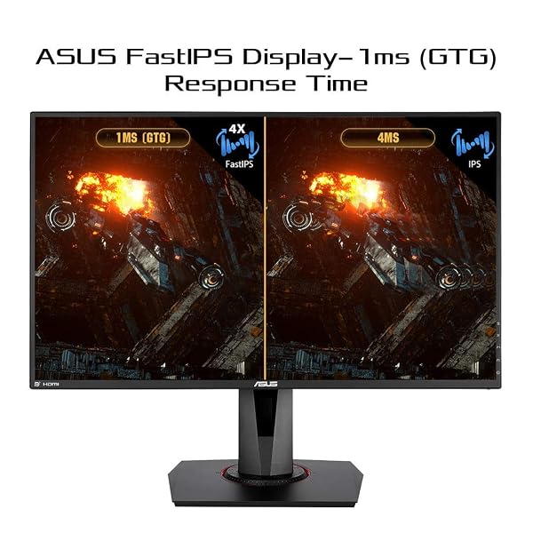 ASUS TUF GAMING VG279QM 27” HDR MONITOR, 1080P FULL HD (1920 X 1080), FAST IPS, 280HZ, G-SYNC COMPATIBLE, EXTREME LOW MOTION BLUR SYNC (ELMB SYNC), 1MS, DISPLAYHDR 400,, BLACK