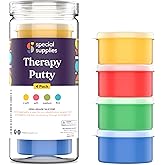 Special Supplies Therapy Putty for Teens and Adults - Resistive Hand Exercise Stress Relief Therapy Putty Kit, Set of 4 Stren