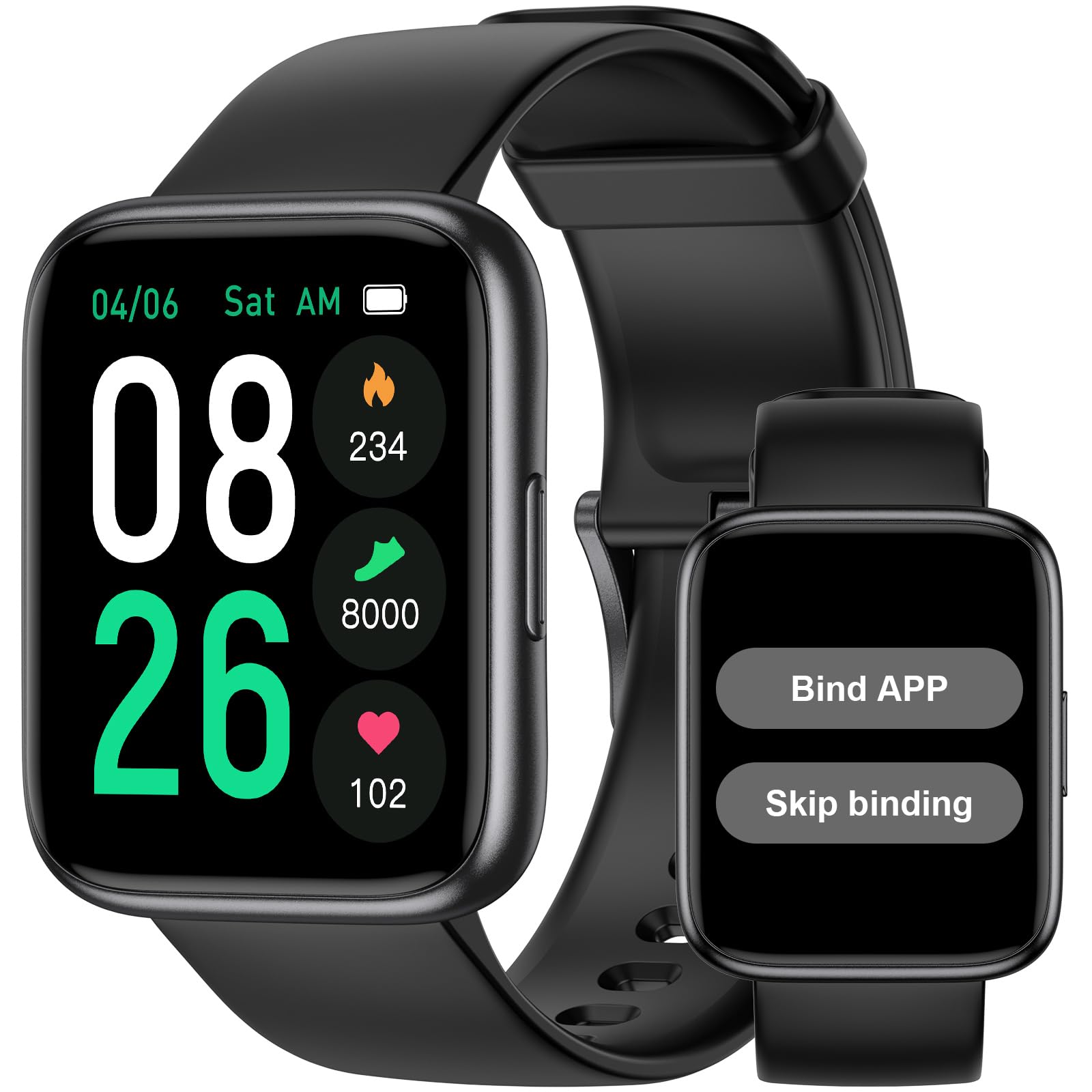 Pedometer Watch Senior Friendly No App/Phone