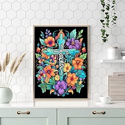Cross Flowers Diamond Painting Kits for Adults