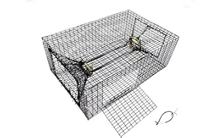 KUFA Sports Vinyle Coated Metal Mesh Prawn Trap Shrimp Pot PRN19 (Mesh Size 1" x1/2") (0.5, Inches)