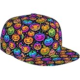 Halloween Pumpkins Baseball Cap Snapback Hat Adjustable Flat-Brimmed Hat Hip Hop Hat for Men Women