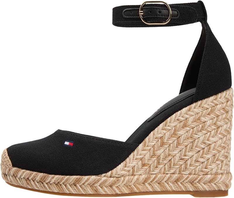 FW0FW09225 Espadrilles compensées à bout fermé pour femme, noir (noir), pointure 7 — photo 1 sur 7