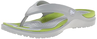 crocs grey and green