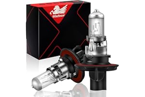 WinPower H13 9008 Halogen Headlight Bulb, Super Bright Warm White 55W/60W 4300K Car High Low Beam Replacement Lamp, Pack of 2