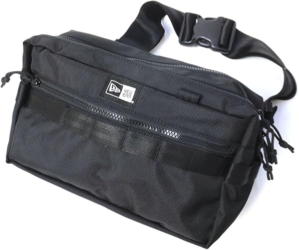 Amazon Co Jp New Era New Era Sukueauesutobaggu Men S Square Waist Bag Black Shoes Bags