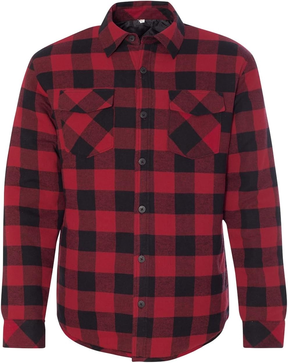 Burnside mens Quilted Flannel Jacket (8610): Burnside: Clothing