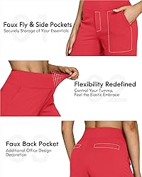 G4Free High Wasit Wide Leg Yoga Pants with Pockets