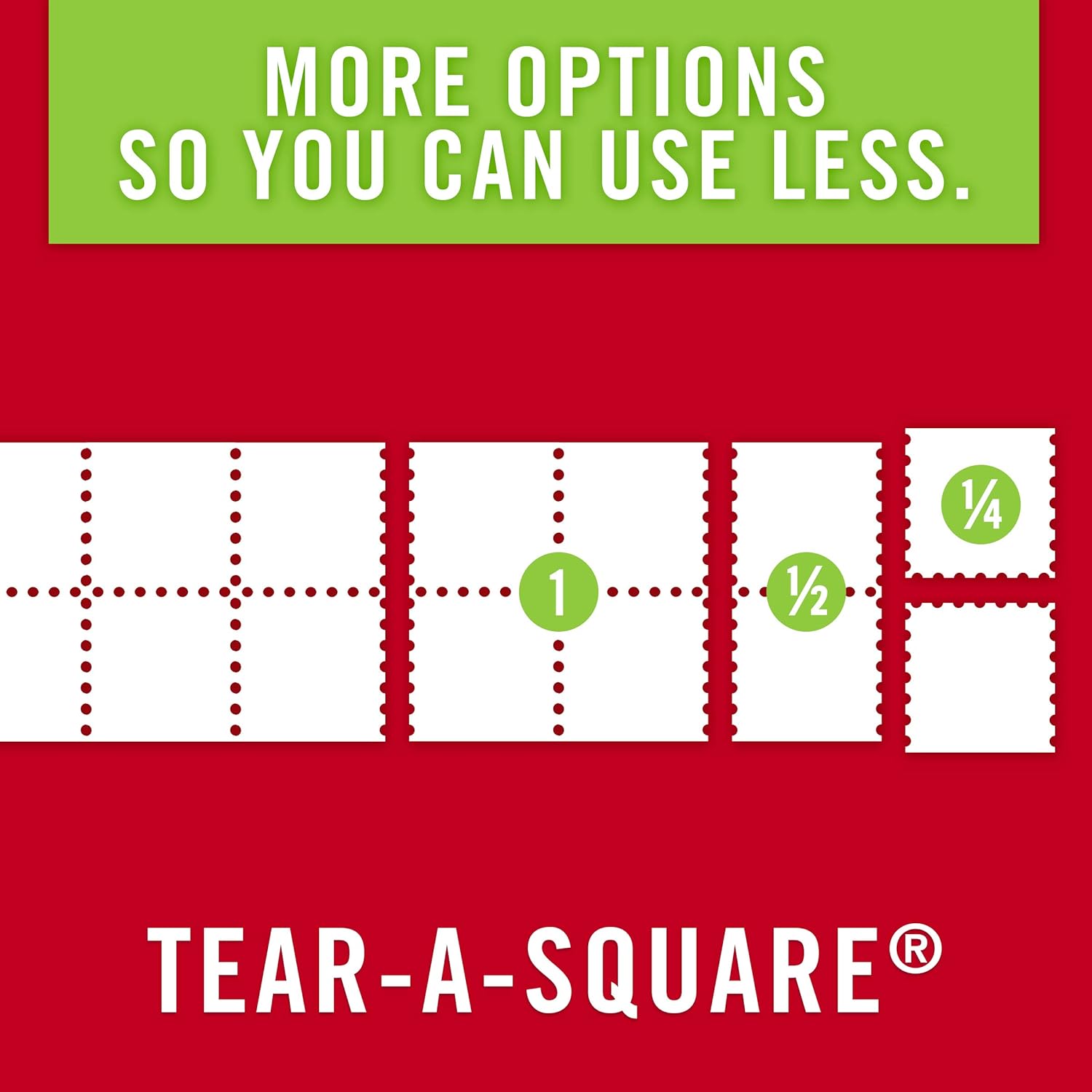 Brawny Tear-A-Square Paper Towels, Quarter Size Sheets, 16 Count of 128 Sheets Per Roll: Health & Personal Care