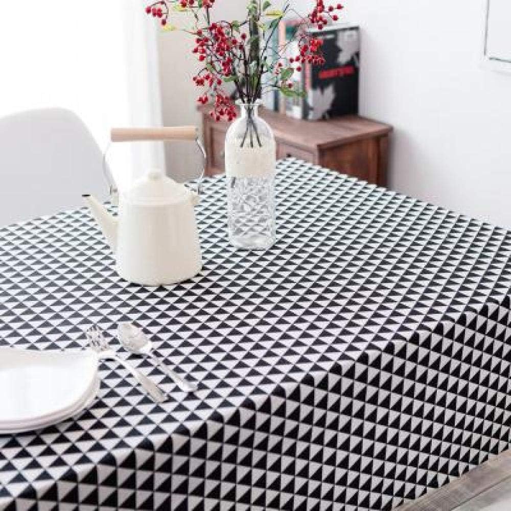 Hot Table Cloth Linen Rural Square Tablecloths Rectangular Dinner Table Cover Coffee Table Tea Home Decoration Textile black angle 60x60 cm