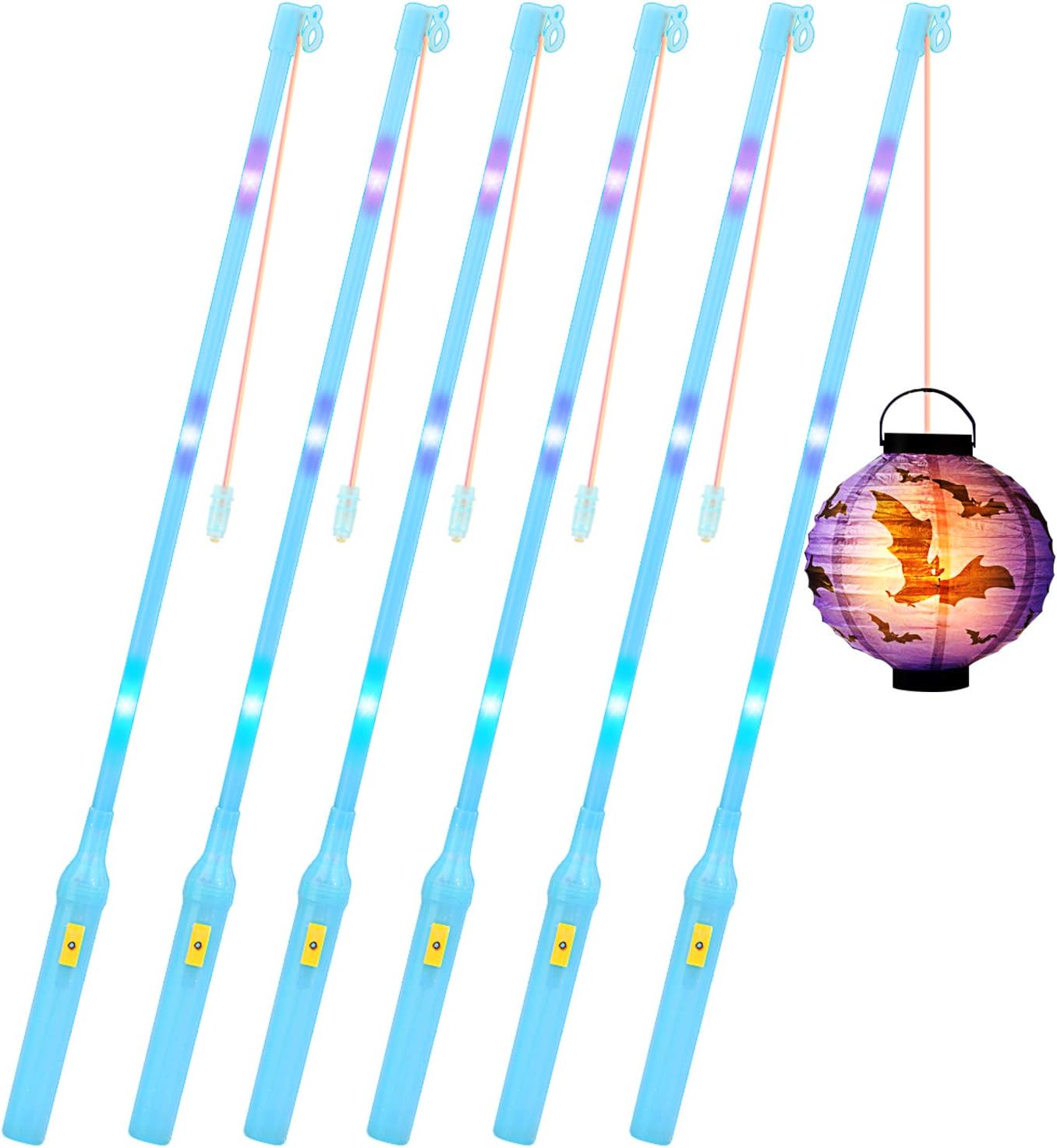 [6 Pack]Koopower Lantern Sticks, Electronic Children Lantern Sticks Rod