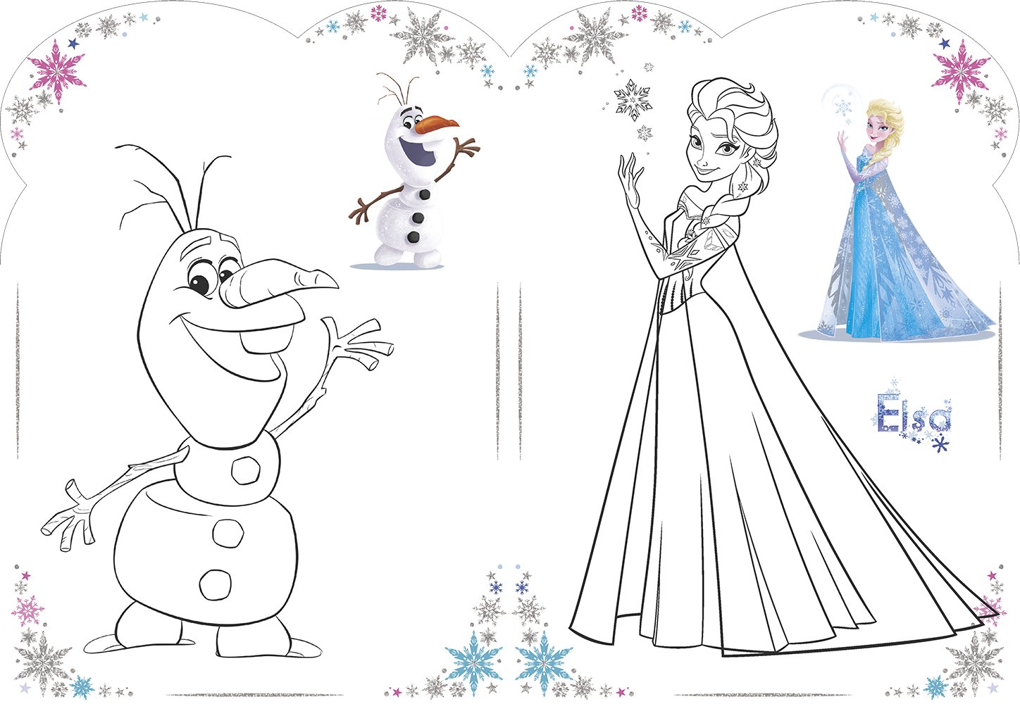 Disney La Reine des Neiges Vive le coloriage Patin   glace Amazon Books