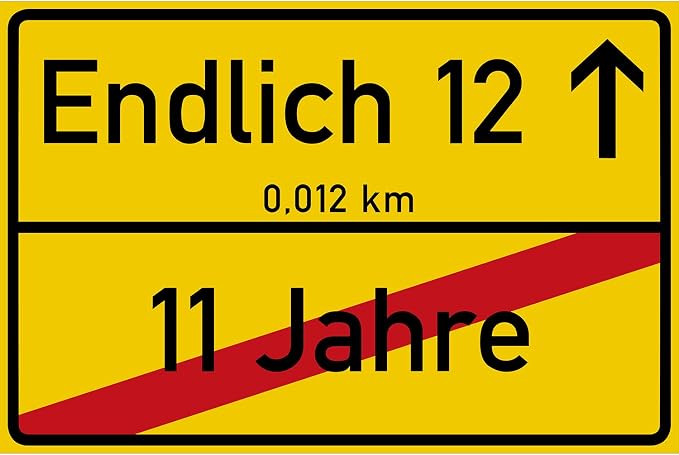 Vanva Geschenk Für 15-jährige Jungen - Lustiges Schild Mit Spruch In Dunkelgrün | Geburtstagsdeko & Party-Deko