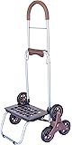 dbest products Stair Climber Mighty Max Personal Dolly, Brown Handtruck Hardware Garden Utility Cart