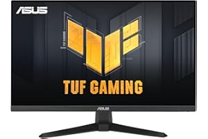 ASUS TUF Gaming 24” (23.8” viewable) 1080P Monitor (VG249QE5A) - FHD, 144Hz Overclock to 146Hz, IPS, Extreme Low Motion Blur Sync, 1ms, Speakers, Variable Overdrive, DisplayWidget Center, 3yr Warranty