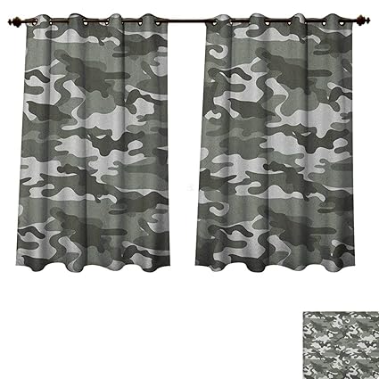 Amazon Com Camouflage Bedroom Thermal Blackout Curtains