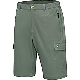 Little Donkey Andy Men's 11 Inch Quick Dry Bermuda Stretch Cargo Shorts Hiking Travel Golf