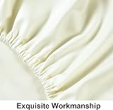 NTBAY 500 Thread Count Egyptian Cotton Fitted Sheet Deep Pocket Ivory view 5