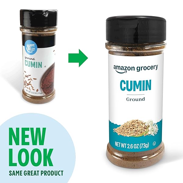 AMAZON GROCERY, GROUND CUMIN, 2.6 OZ