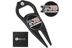 ZZHAO Golf Divot Tool and Golf Ball Marker, Divot Repair Tool，Golf Accessories for Men, Funny Gifts for Men, Tools for Men