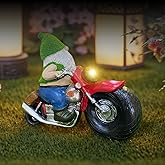 LnzhausciaGarden Gnome Statues Decor with Solar Lights, Large Outdoor Decorations for Yard Porch Lawn Balcony Patio, Housewarming Gifts