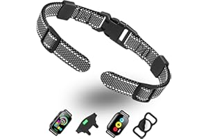 Doparet Collar Replacement Strap, Replacement Collar for Shock Bark Receiver, Reflective Adjustable Dog Nylon E Collar Straps for Small Medium Large Dogs