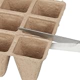 simpa 24 Pack Biodegradable Fibre Seedling Pots 288 Cells 45mm Square view 3