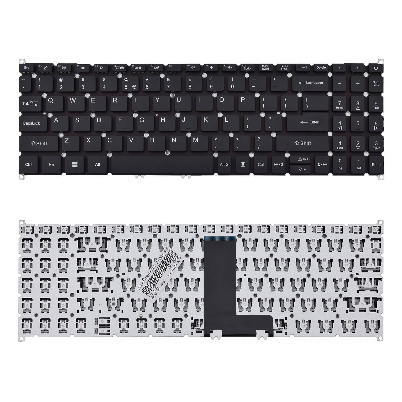 SUNMALL Replacement Keyboard Compatible with Acer