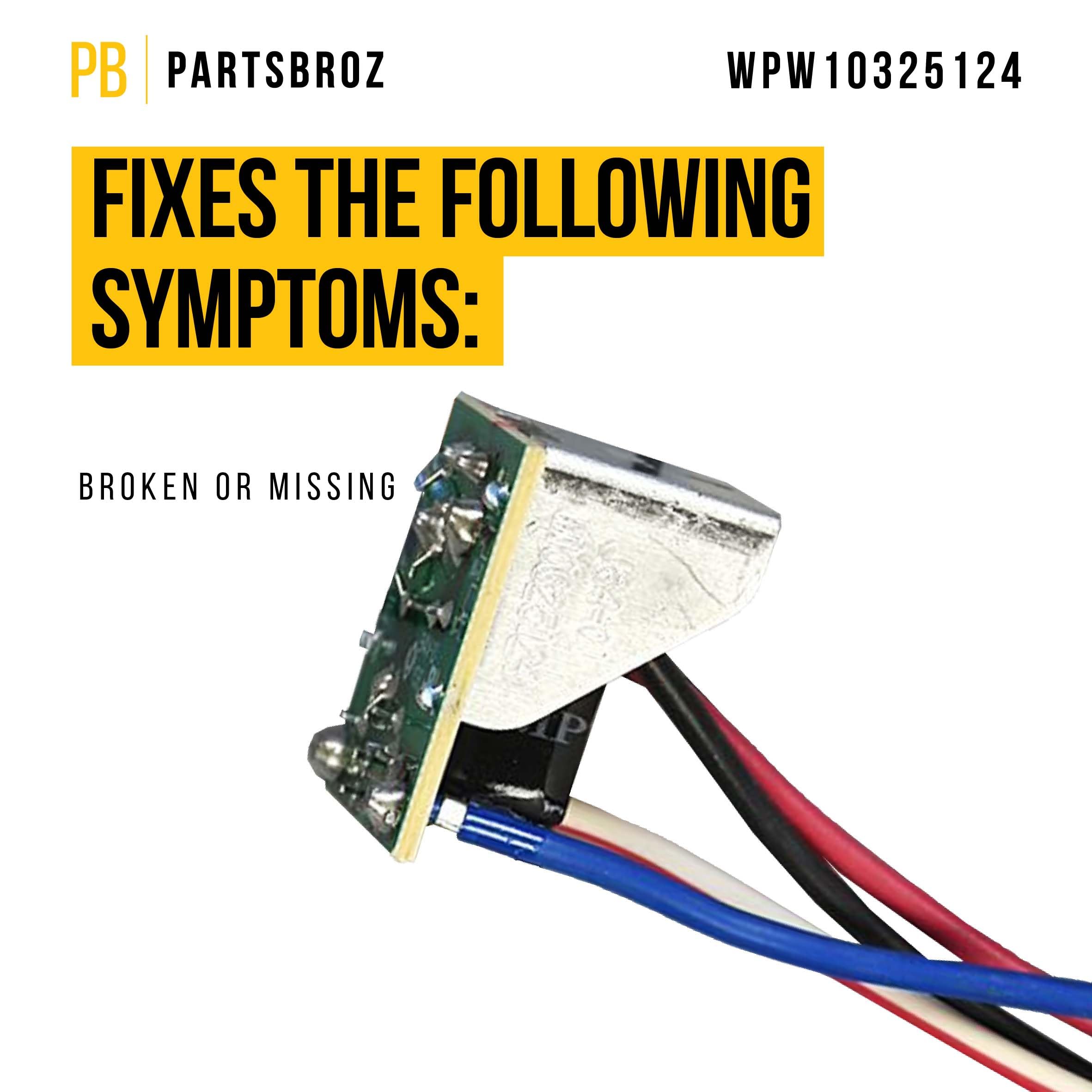 PartsBroz WPW10325124 Phase Control Board - Compatible With Whirlpool KitchenAid Mixer - Replaces AP6019577 W10325124 W10354307 1877249 4162404 4162405 4162406 4162646 4163709 4163711 PS11752886