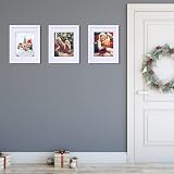 EGOFINE A3 Frames White Set of 4 Wooden Matte A4 Mat Portrait Wall Mount view 4