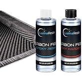 Carbon Fiber Repair Kit and Epoxy Resin Kit (8 oz) &ndash; 3K Twill Weave Carbon Fiber Cloth Fabric &amp; Laminating Epoxy for Automotive, Marine, and DIY Patch Repairs (36" x 6")