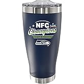 The Memory Company Officially Licensed NFL Seattle Seahawks NFC Champions 2025 20oz Insulated Stainless Steel Travel Mug Tumbler