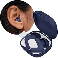 Alpine Silence - Noise Reduction Ear Plugs - Focus, Travel, & Sleep Ear Plugs - Comfortable V-Shape with 4 Oval Tips Sizes fo