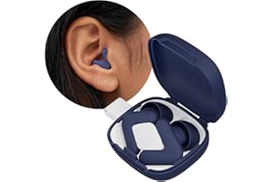 Alpine Silence - Noise Reduction Ear Plugs - Focus, Travel, & Sleep Ear Plugs - Comfortable V-Shape with 4 Oval Tips Sizes fo