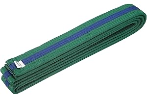 YELARXI Karate Belt, Martial Arts Ranking Belts Solid Cotton Double-Layered Core Long Soft Uniform Training