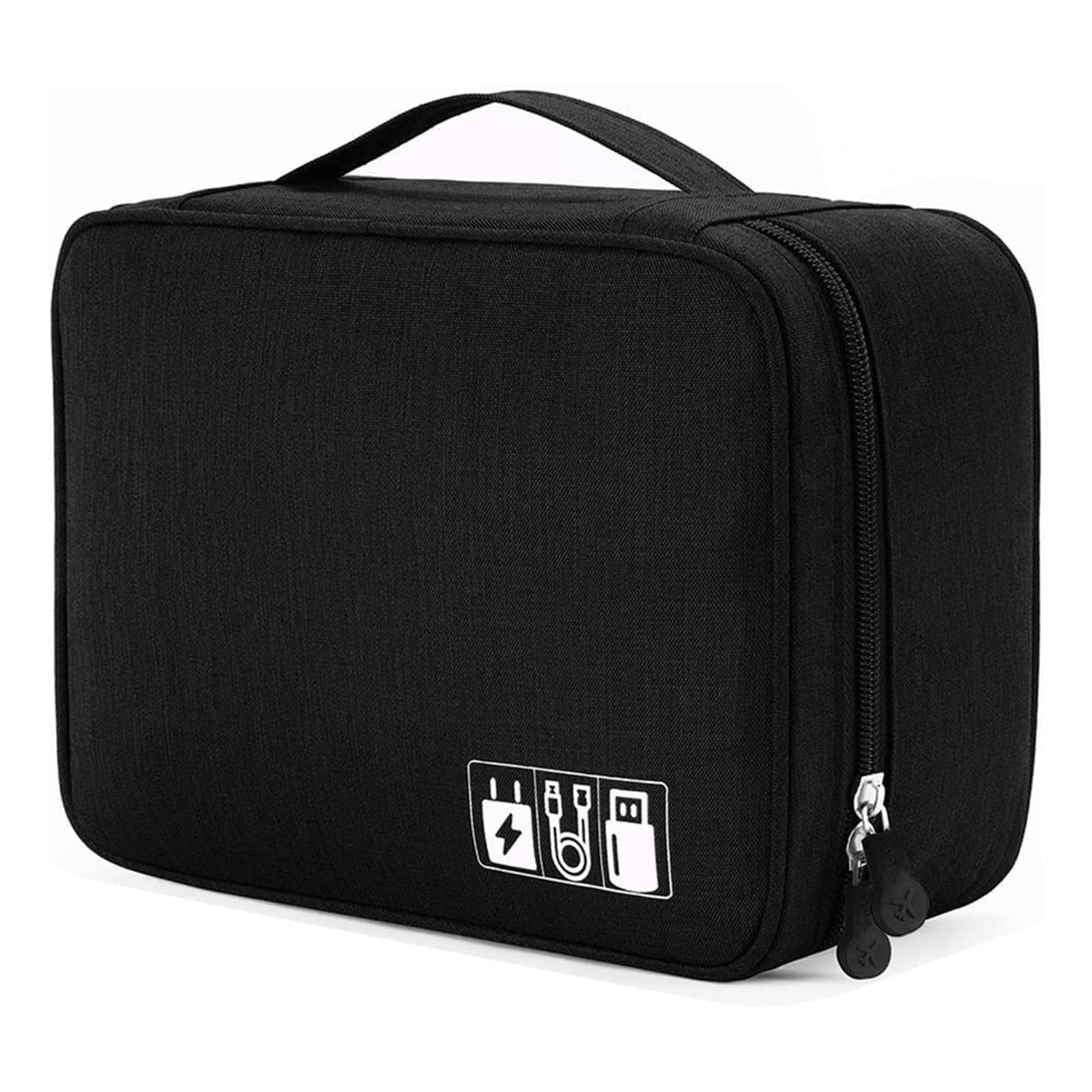 XCWTBL Travel Cable Organiser Bag Accessories Bag Travel Electronics Organiser 3 Layer Cables Case Universal Carry Travel Electronics for Flash Disk