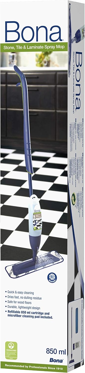 Bona CA202020012 Stone, Tile & Laminate Spray Mop, White