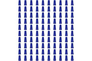 MAMFOUS 100 PCS P2 Blue Spring Insert Twist Caps Connection Electrical Wire Connectors Nuts Screw Terminals Assortment (Blue)