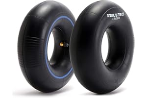 Steerling Tire Co. 4.10/3.50-4 Tube - 10" Inches - Heavy Duty [2-Pack] - Replacement Tire Inner Tube - Compatible with Gorilla Carts, Lawn Mowers, Wheelbarrows, Wagons & Hand Trucks