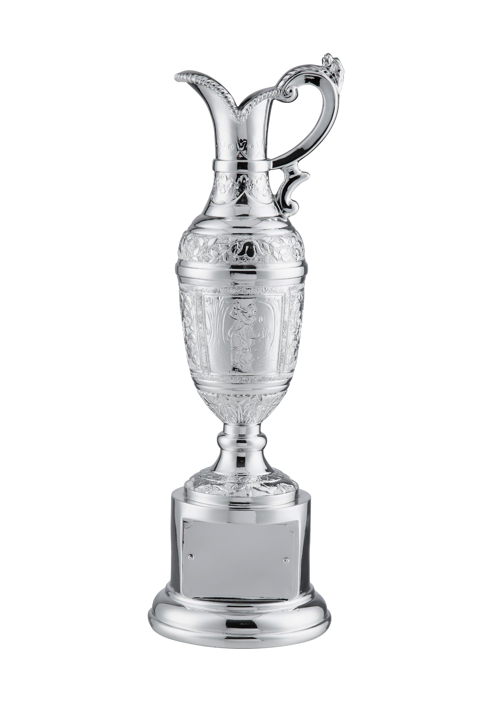 Silver Trophy: Silver Golf Claret Jug St Andrews Trophy Presentation Award, Bright Shiny Finish, Golf Competition, Prize, Cup Golfing Event Holiday Eagle, Birdie, Hole in One, Winner
