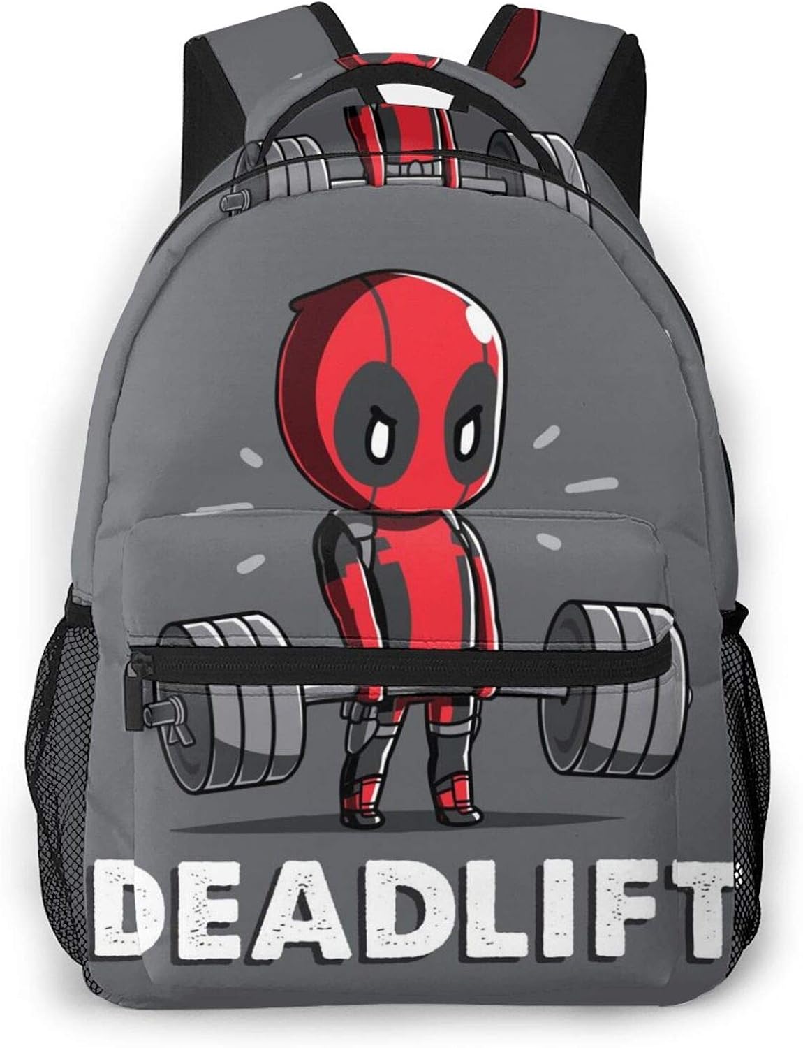 Deadpool Deadlift Weightlifting Casual Backpacks,Backpack Lightweight