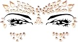 FACEGEM LONDON 9PCS Adhesive Face Gems Jewel Tattoo Sticker Festival Rave Body view 9
