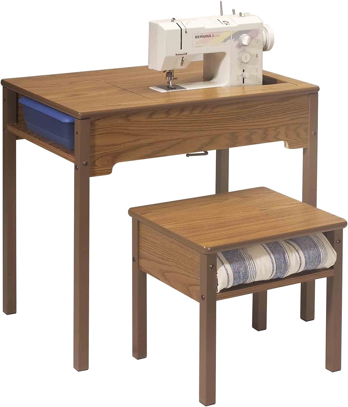 Model 453 Space Saver School Sewing Desk Fold Away Space Saver Sewing Desk. Rustic Maple